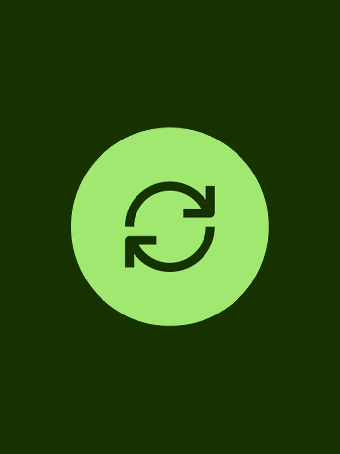 Light green repeat button