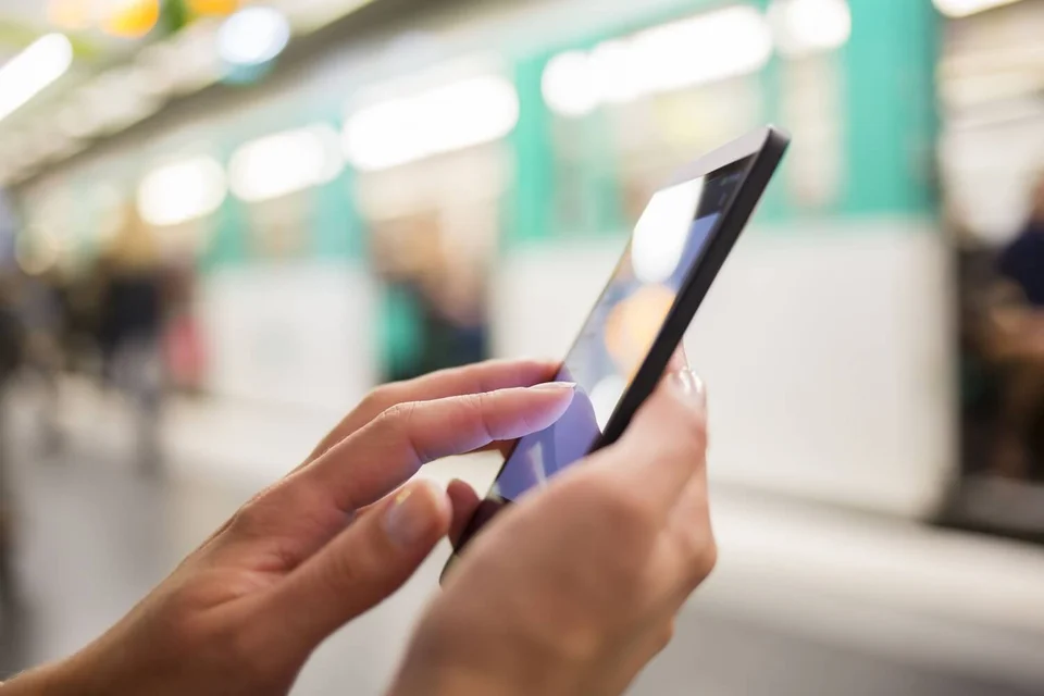 Person using phone