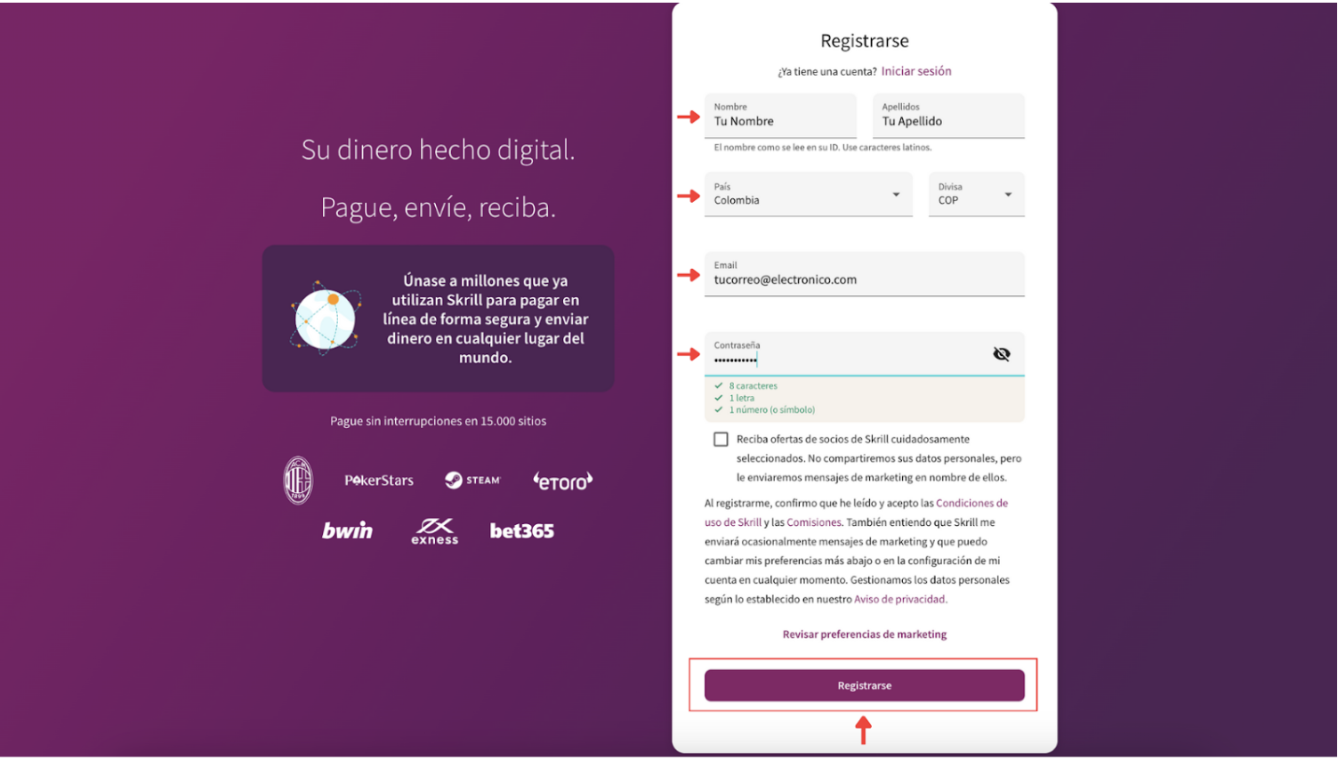 Tarjeta prepago Skrill Mastercard - Billeteras digitales