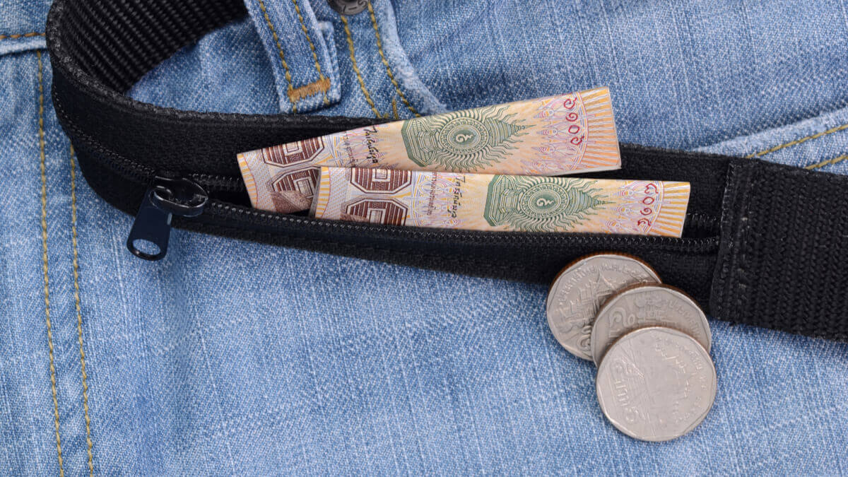 Travel Money Belt Under Clothes, Waist Bag Hidden