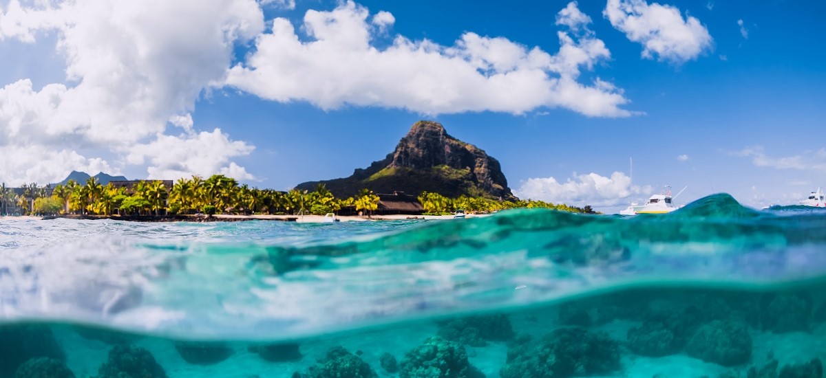 Morne Mountain as viewed from the sea