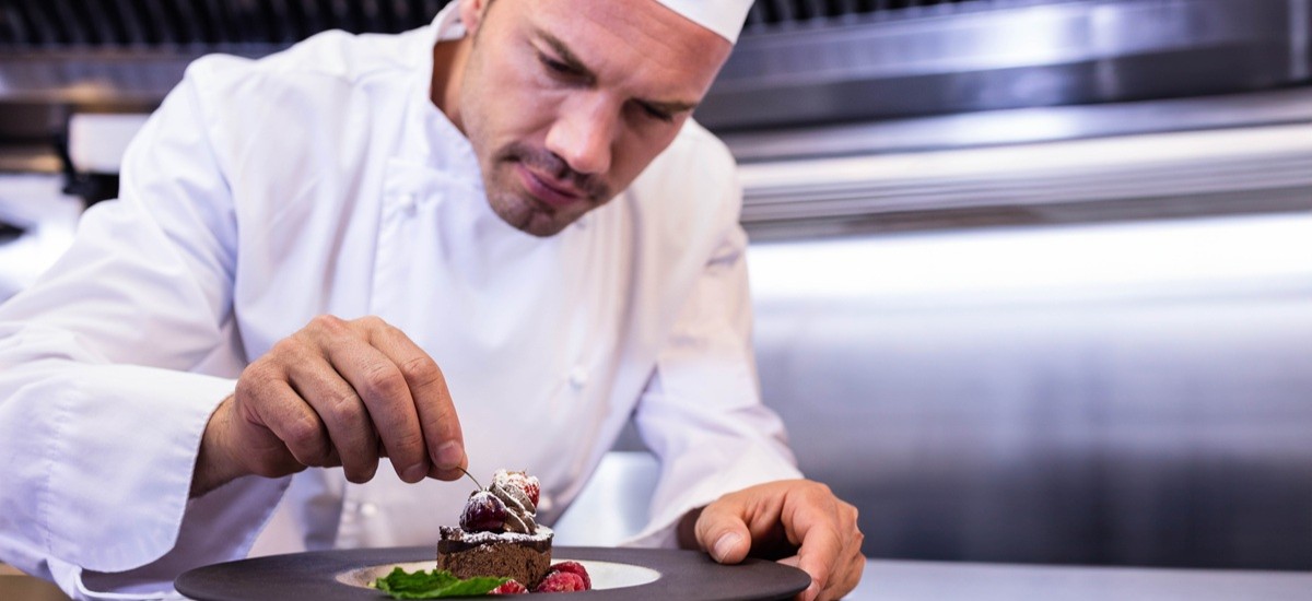 chef plating food