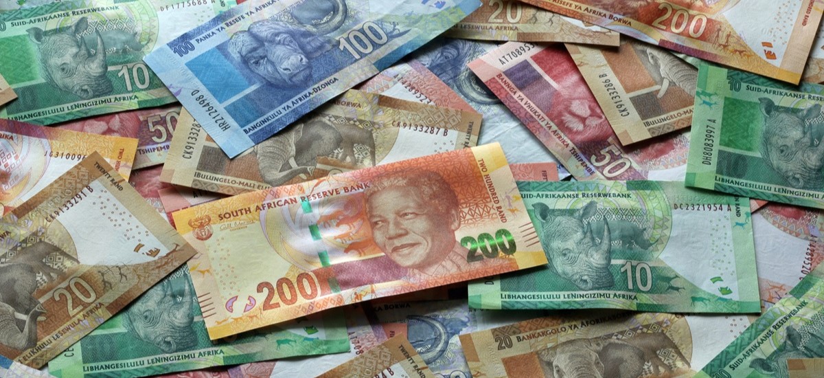 South African rand banknotes