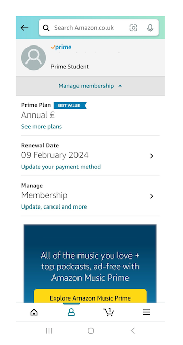 amazon-manage-membership-mobile