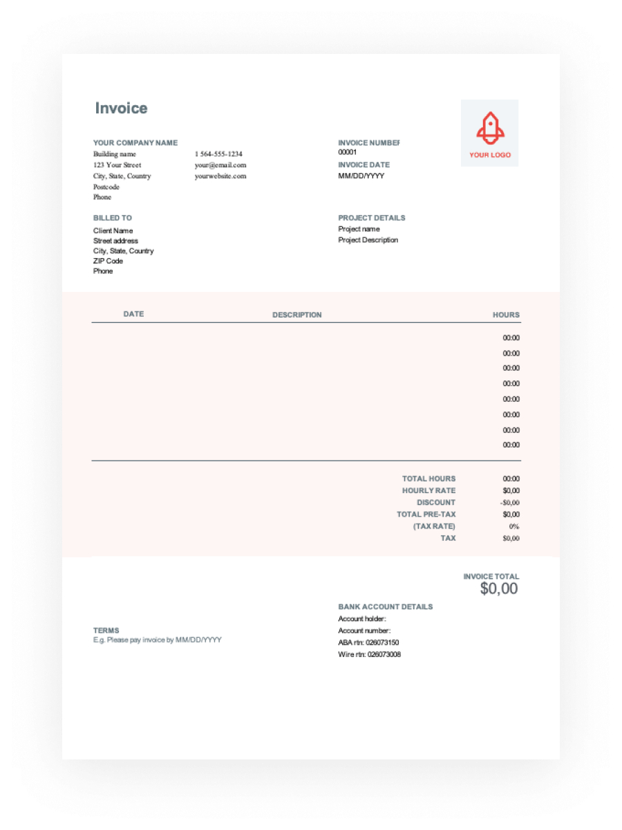 design invoice template