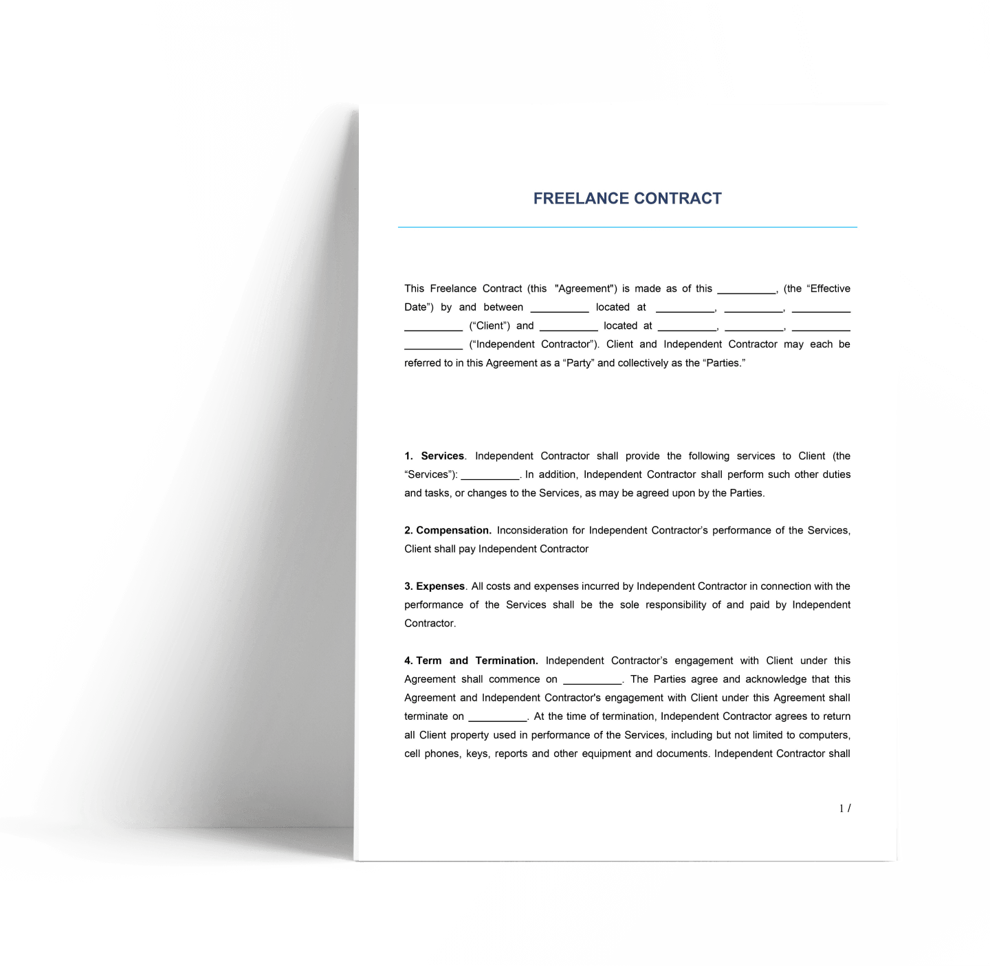 Download a freelance contract template