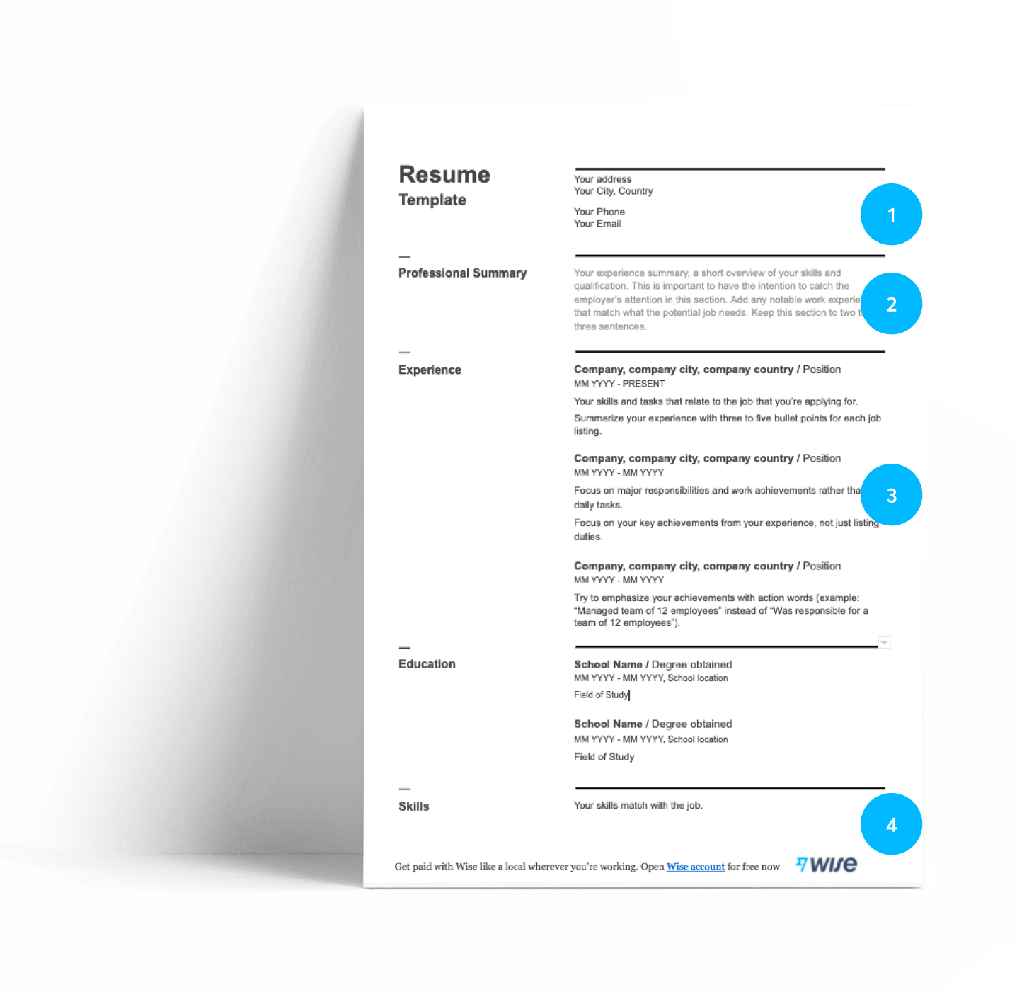 How to write a an artist resume?