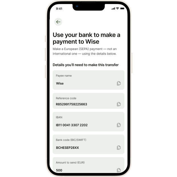 An easier way to pay by bank transfer