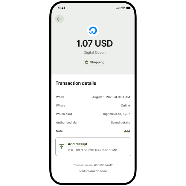 Tap to learn more about pending transactions