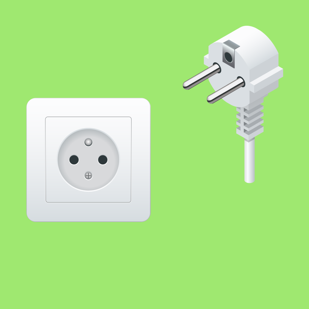 Type E plug and socket image