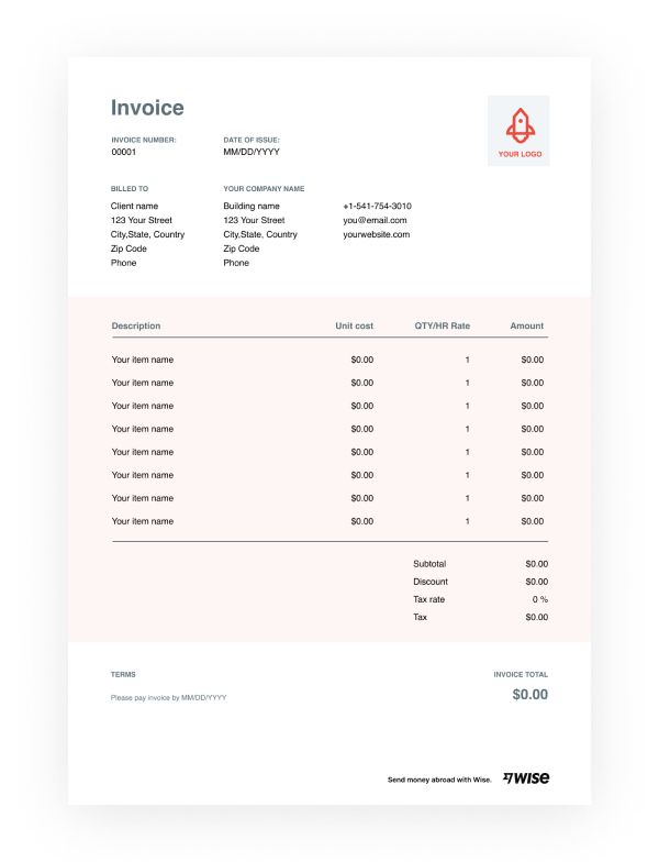 Invoice Template, Create and Send Free Invoices Instantly