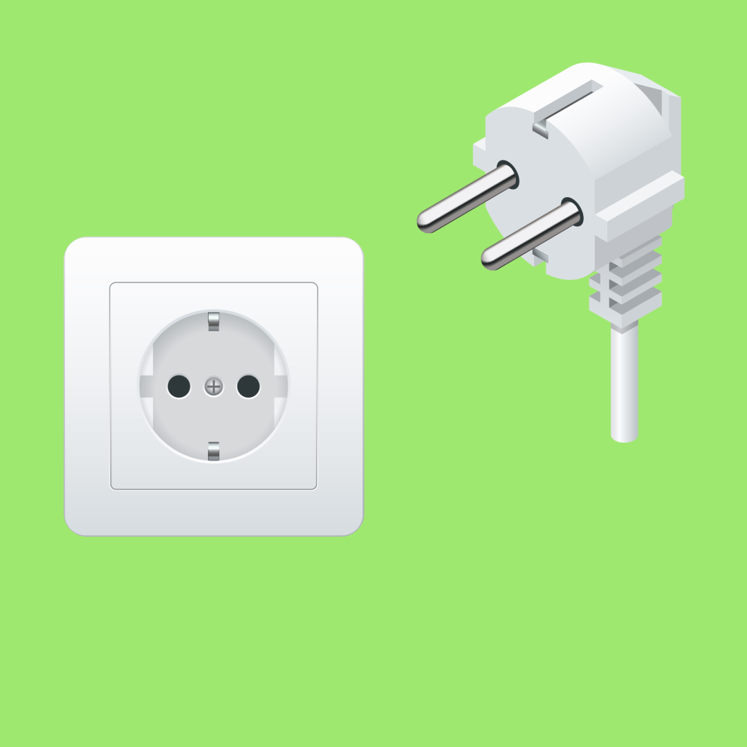 Type F plug and socket image