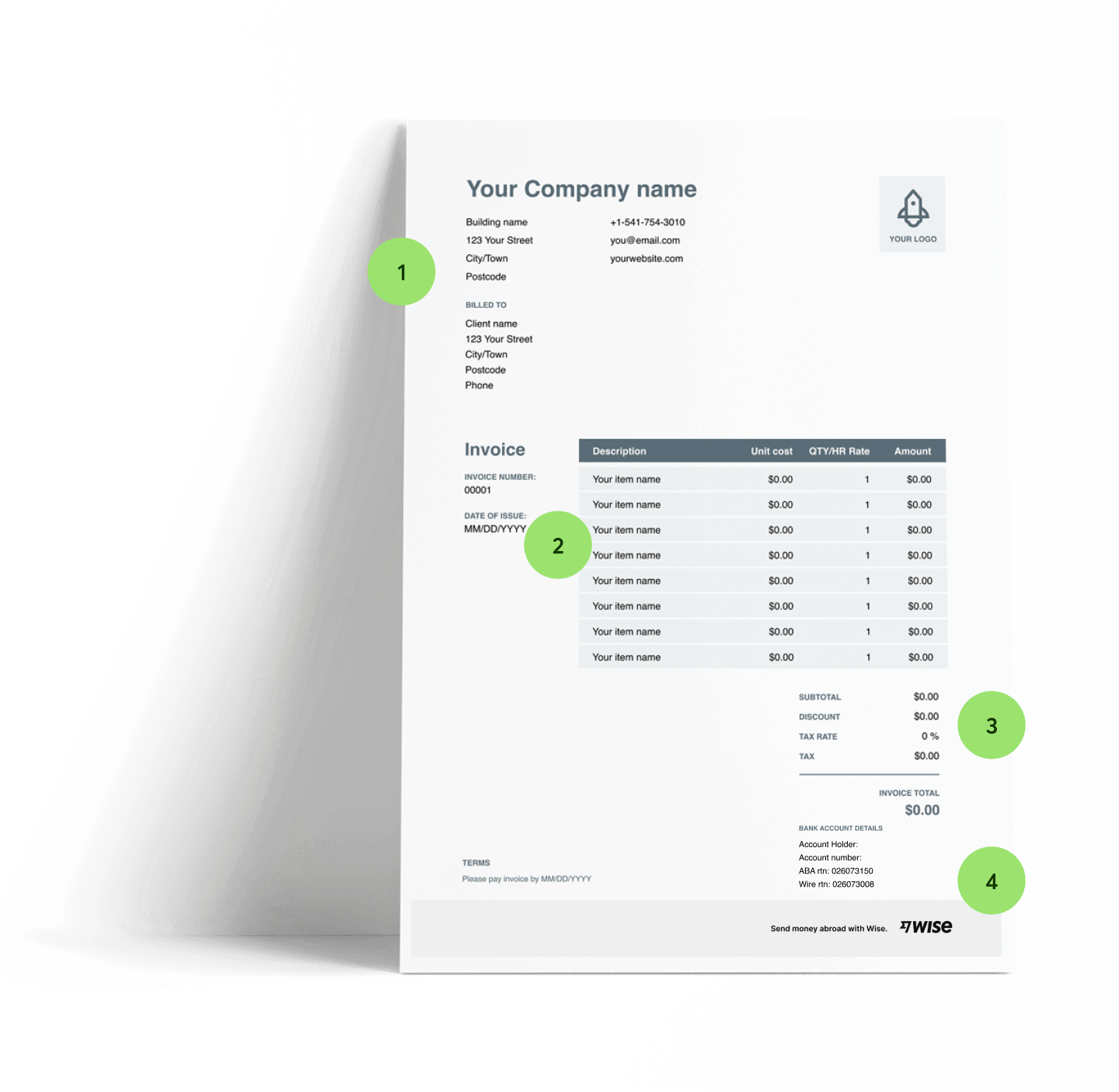 Receipt Template in PDF - Free Download - Wise