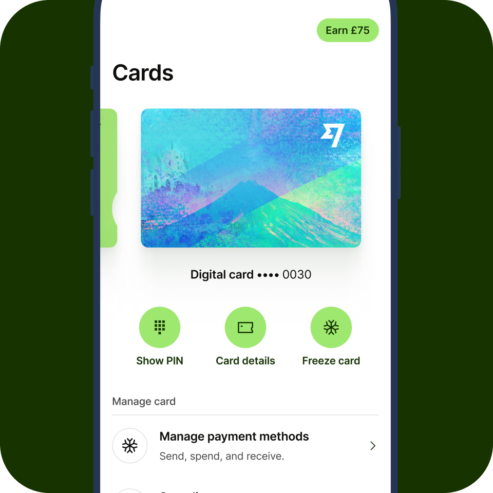 Send the money from your online banking