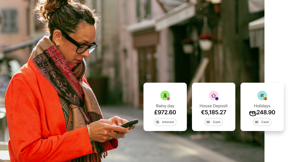 Wise app helps you set money aside in different currencies