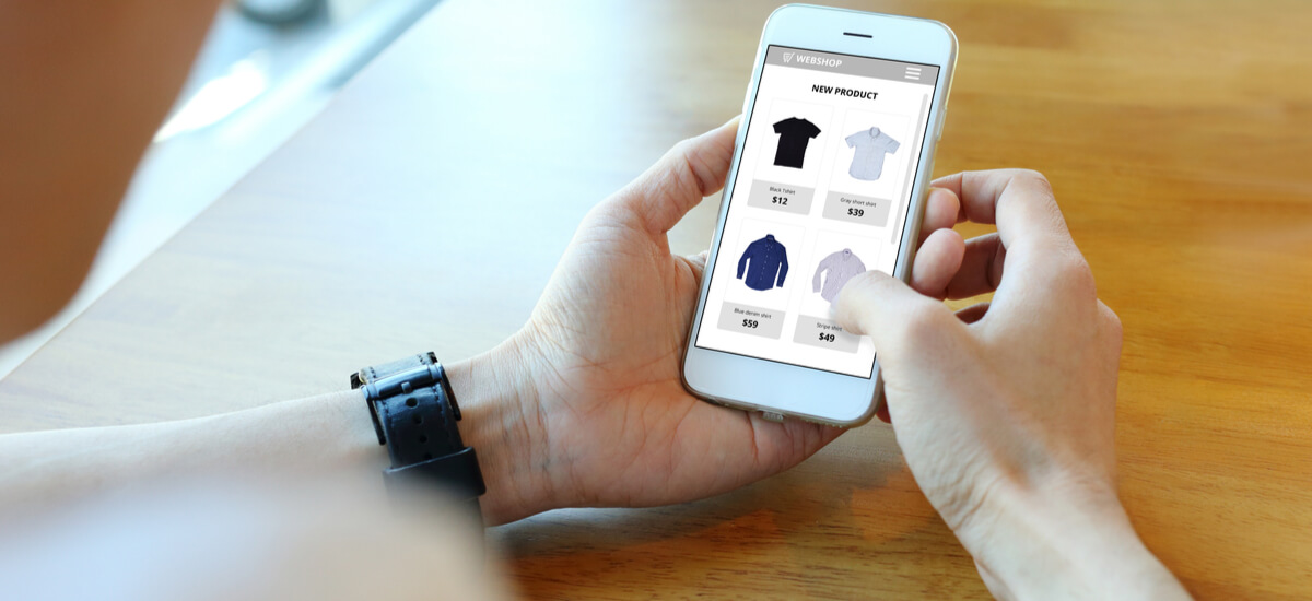 Online shopping via app