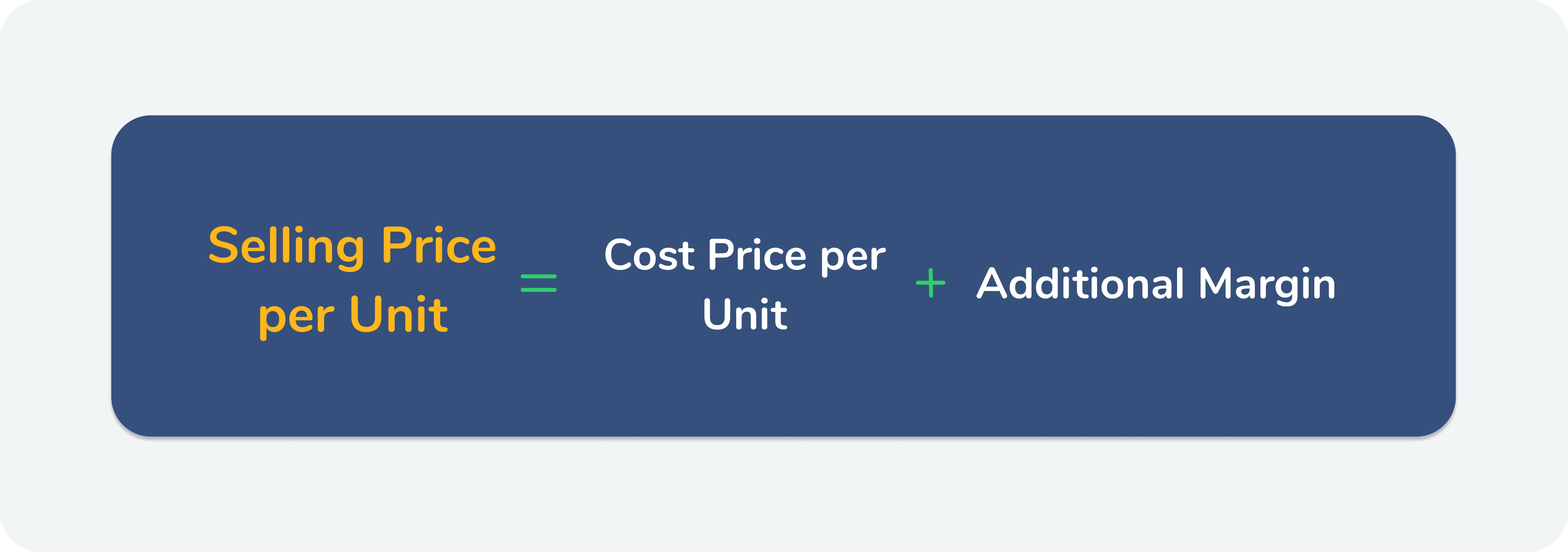 Selling Price Per Unit Formula Example