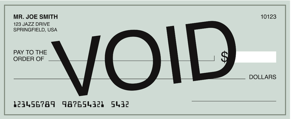 void cheque