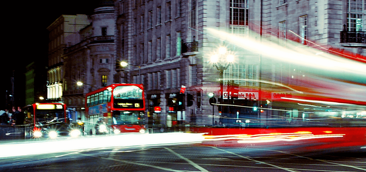Busse in London
